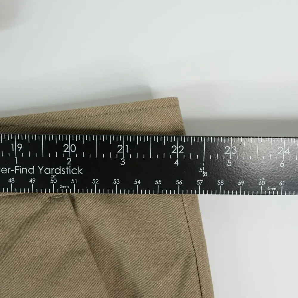 Magellan Outdoors Chino Pants Mens 42X30 Flat Front‎ Heritage Brown New